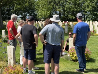 Visit to the American Cemetery during the Normandy D-Day Tour
